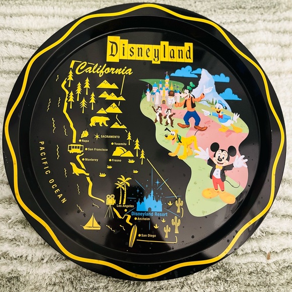 Disney Other - Disney California Walt Disneyland Map Metal Tin Plate